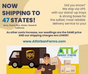 Now shipping to 47 states in US via UPS